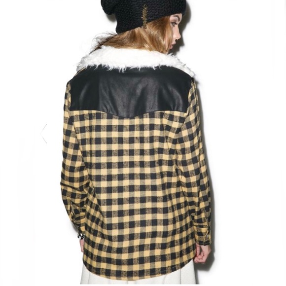 🎯NWOT For Love And Lemons Yellow Black Size Small - Picture 3 of 16